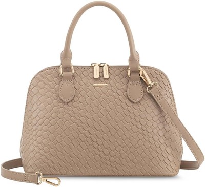 LOVEVOOK Purse for Women Small Crossbody Bags Classic Double Woven/Apricot 