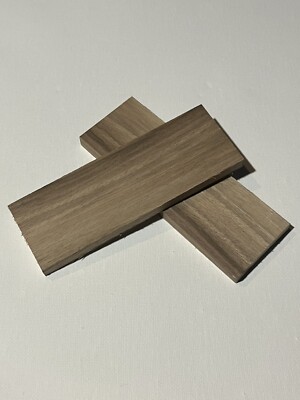 2 Piece Walnut Knife Handle Scales Lumber Blank Bookmatched 130x46x9mm #30