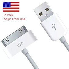 2 Pack Apple MA591G/C 30-pin to USB Data Char...