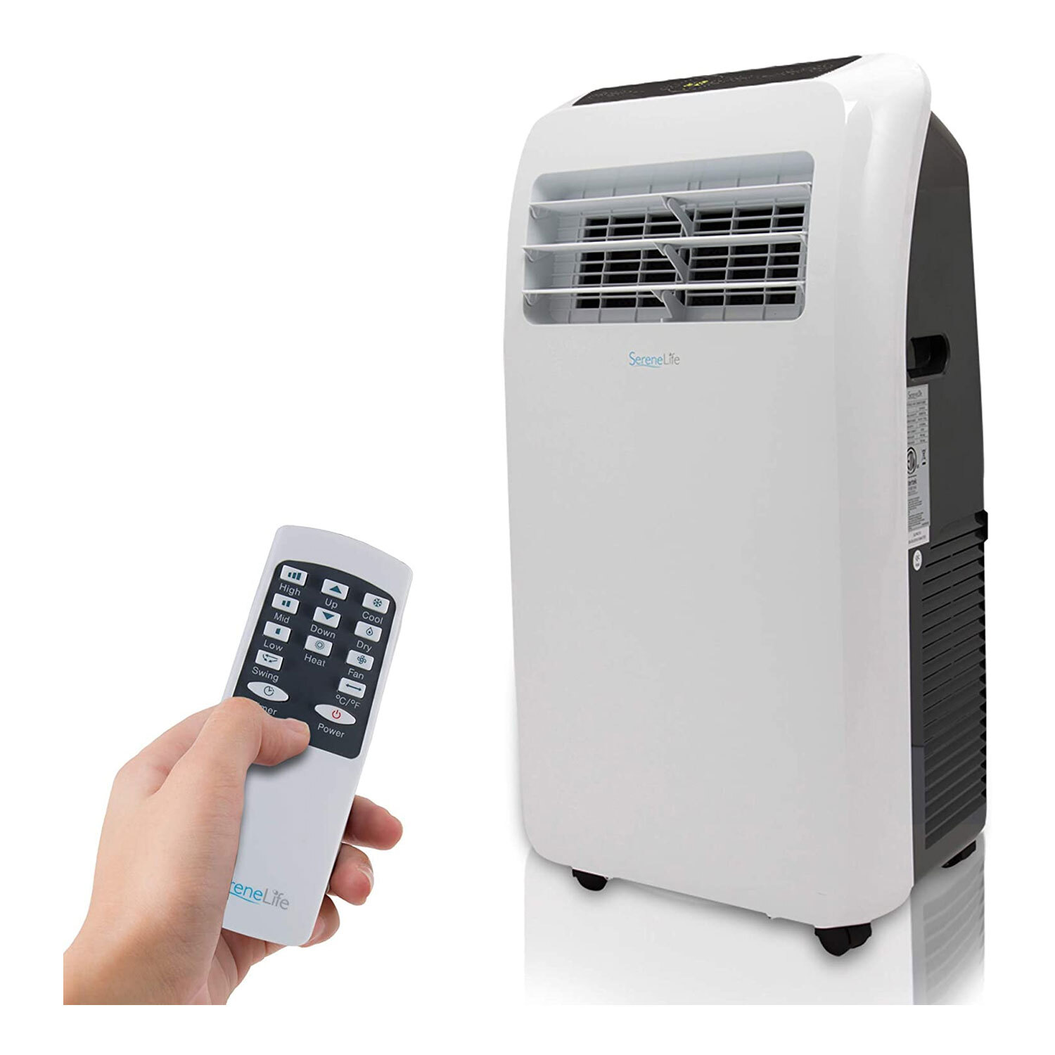SereneLife 325 Square Feet 10000 BTU Air Conditioner/Heater w/ Remote  (Used) 842893117621 | eBay