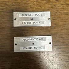 Optical Table Alignment Plate Lot Of 2