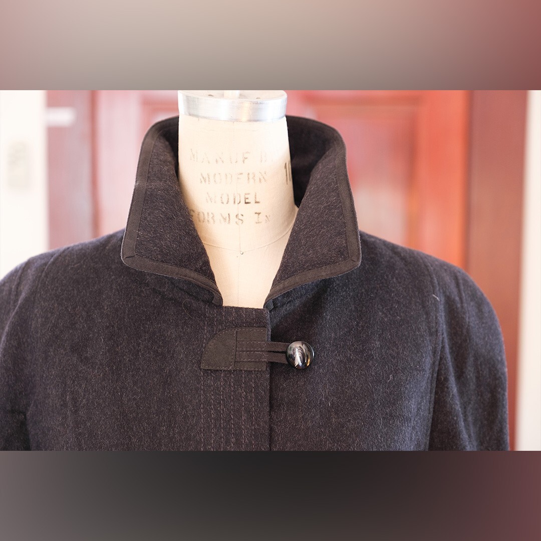 Bauer Womens Grey Aquila Alpaca Wool Loden Coat M | eBay