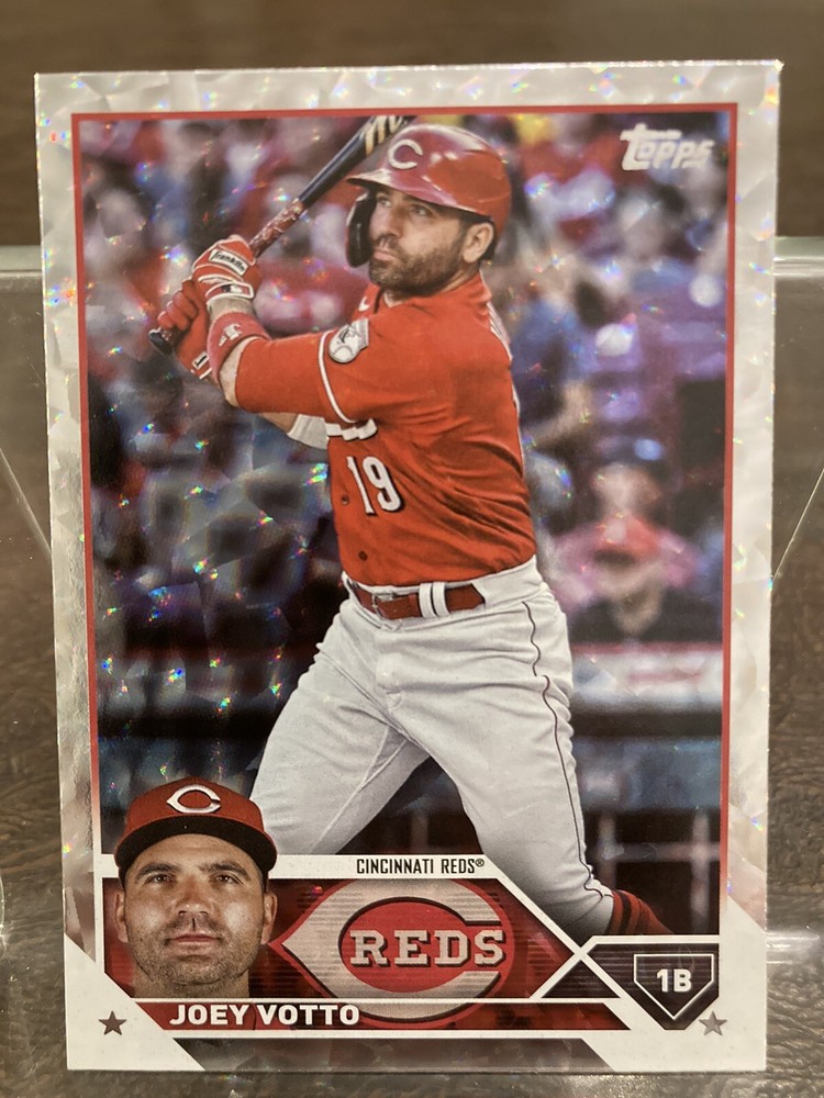 2023 Topps Series 1 Joey Votto Super Box Silver Foilboard #19 Reds
