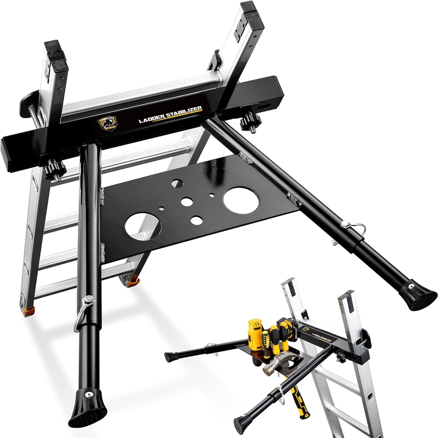 Ladder Stabilizer, Extension Ladder Stabilizer for Roof Wall Standoff 22-29.5In