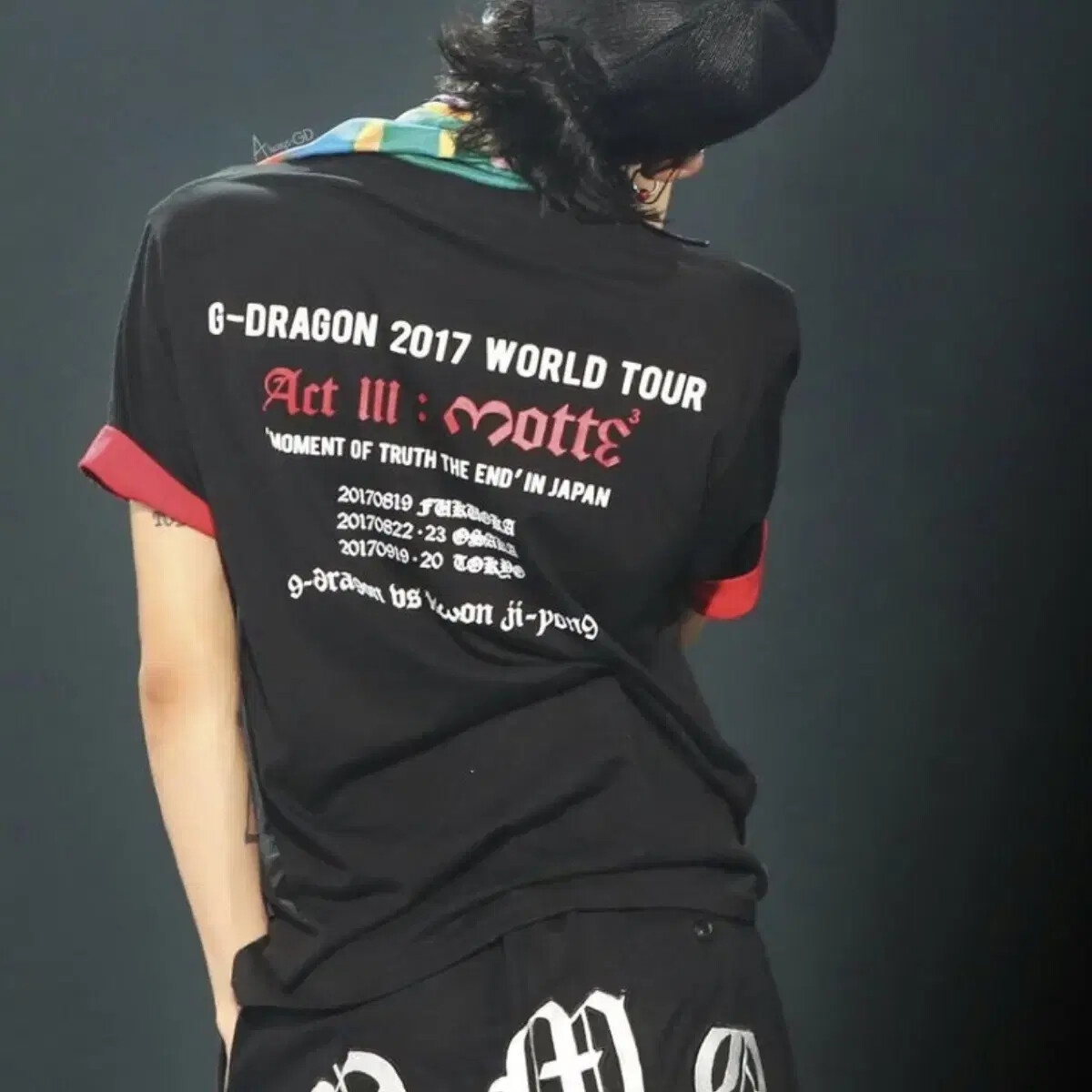GD wear) sealed G-DRAGON motte short sleeve t-shirt clothes