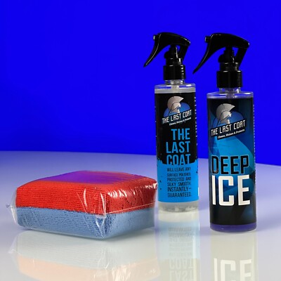 8oz DeepICE + 8oz THE LAST COAT V2 Ceramic Coating + 1x Microfiber Applicator