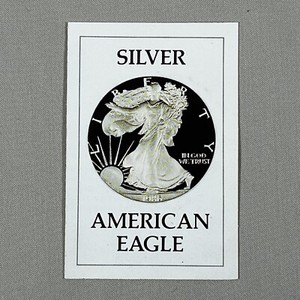 1986 S American Silver Eagle Proof COA (No Coin or Box, One COA Only)