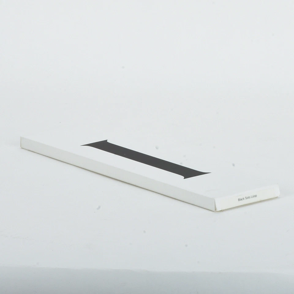 Apple iWatch 42mm 44mm 45mm 5 6 7 8 9 SE pulseira de silicone solo - preta tamanho 9 - Imagem 2 de 4