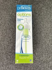 Dr. Brown's natural flow options baby bottle 8oz/250ml With Level 1 Nipple