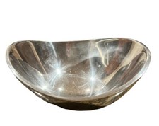 Vintage Nambe 569 Butterfly Serving Bowl Silver Alloy Metal Original MCM 9  