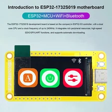 ESP32-S3 1.9" Screen Development Board Wifi+Bluetooth 170*320 Display Module US