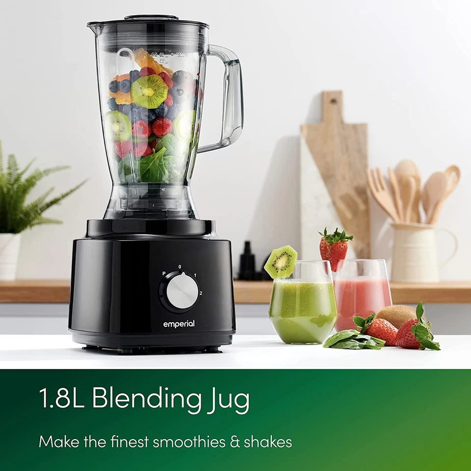 Emperial Food Processor Blender Chopper Juicer Dough Mixer 2 Speed & Pulse 750W - Image 3 of 4