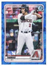 ALEK THOMAS Blue Sapphire Refractor 2020 Bowman Draft BD-195 Diamondbacks