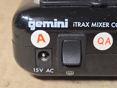 VINTAGE Gemini iTrax iPod DJ Mixer Console (BLACK) WORKS GOOD No