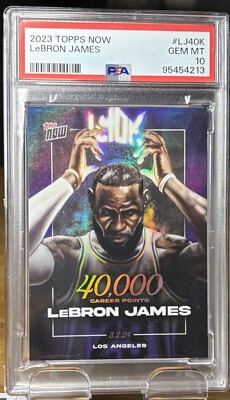 LeBron James 2023 Topps Now #LJ-40K PSA 10