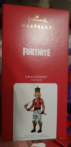 2021 Hallmark Keepsake Fortnite Crackshot Ornament Hockey Stick NIB NEW IN BOX - 第 1/2 張圖片