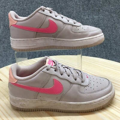 Nike Shoes Youth 5 Air Force 1 Casual Sneakers Purple Leather Lace Up FV5948-002