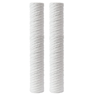2er Pack Wundsedimentfilter 20 Zoll, WRAS-zugelassene Wasserfilter, Mikron-bewertet