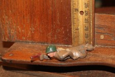 Antique Miniature Figure Lead Toy Soldier US Army WWII