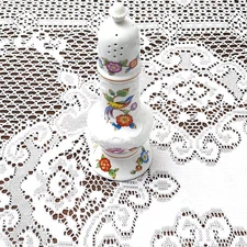 Vintage Estee Lauder Chinoiserie Porcelain  Floral Birds Talcum Powder Shaker 8"