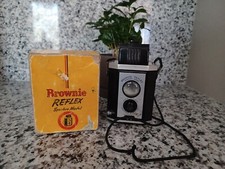 Vintage Brownie Reflex Synchro Model w/ Strap And Box