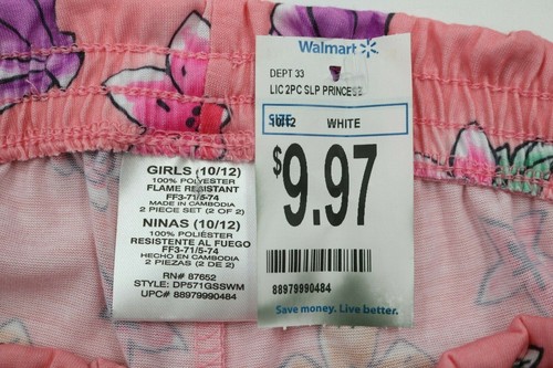 Gymboree Wonder Nation Girls 3 Piece T-Shirts Pajama Shorts Size 10/12 - Picture 6 of 7