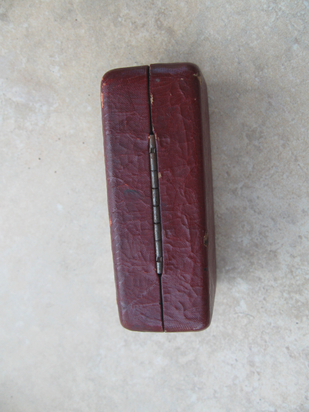 Vintage Gillette Aristocrat, leather case Safety Razor Gold tone