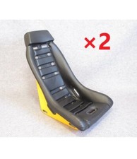 Set Of 2 Datsun Competition Bucket Seat Auto Look Reproduction Black 240z 510