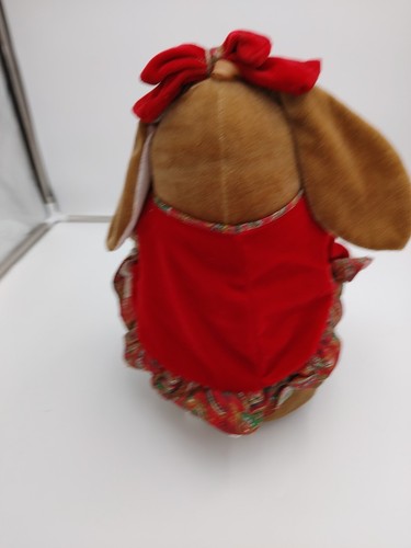 Vintage 1985 Velveteen Rabbit Toys R Us Exclusive Christmas Dress 14" - Picture 3 of 7
