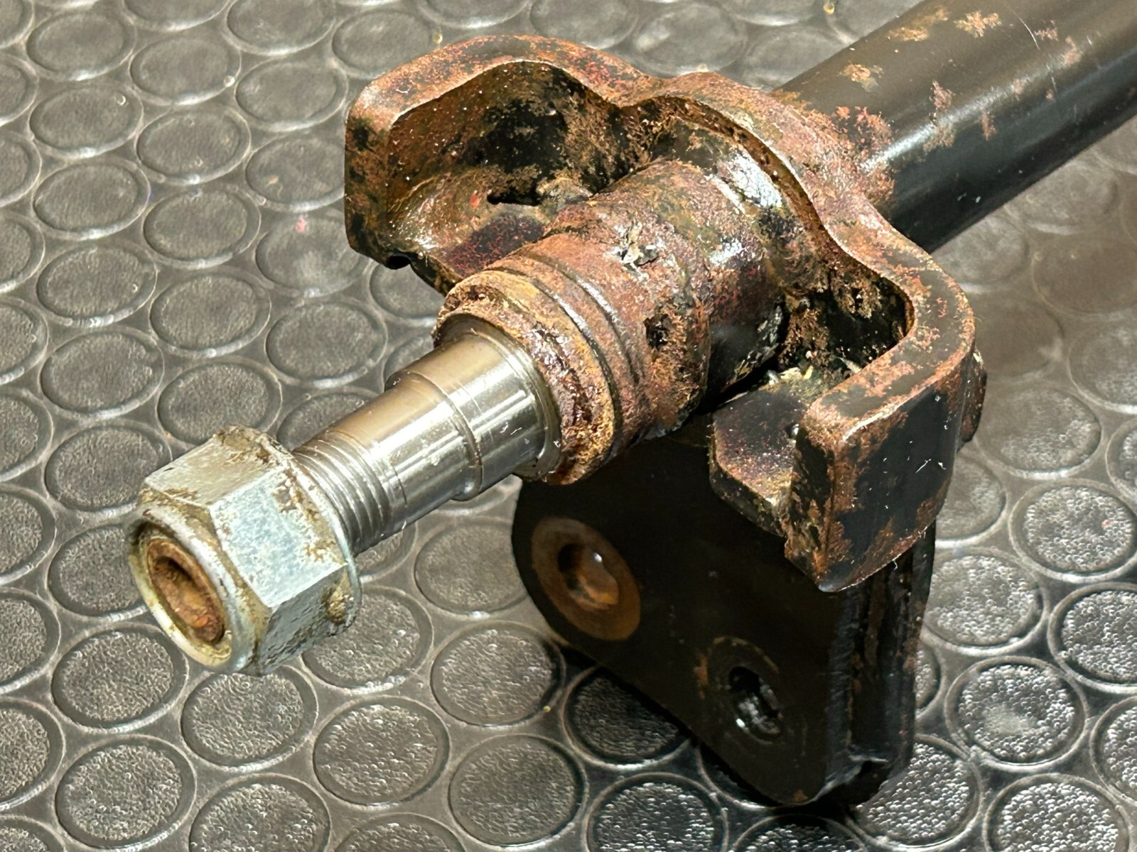 1986 HONDA TRX250R OEM STEERING STEM SHAFT COLUMN POST & BAR MOUNTS 🔥