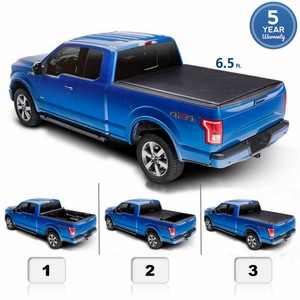 6 5 Ft 78 8 78 9 Soft Roll Up Truck Bed Tonneau Cover For Ford F 150 2015 2020 Ebay