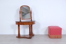 Mobile antico in noce Psiche epoca Carlo X Toilette consolle primi 800 specchio