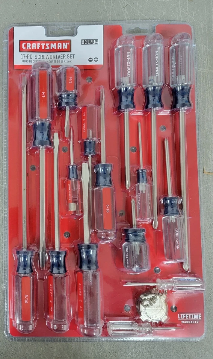 Craftsman 31794 17 piece pc Screwdriver Set