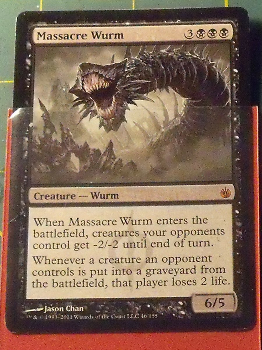 mtg wurm cards MASSACRE WURM CREATURE