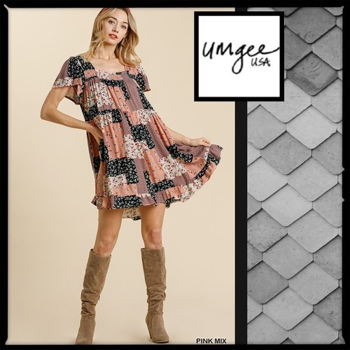 umgee patchwork dress