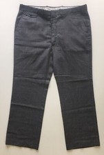 Farah Vintage Gray Size 38W 30L Flat Front Wool Men's Dress Pants P02