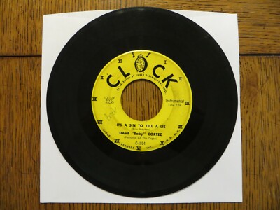 Dave Baby Cortez   It's A Sin To Tell A Lie / Piano Shuffle - 1959 7'' Single VG