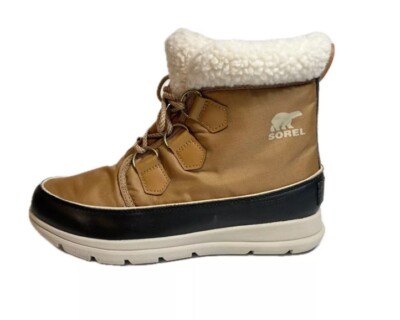 NEW Sorel Explorer Carnival Waterproof Boot Elk/Dark Stone