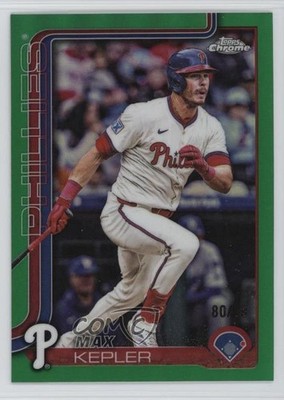 2025 Topps Chrome Update Green Refractor 80/99 Max Kepler #USC91 0c6