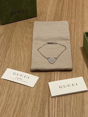 Gucci Sterling Silver Bracelet - Signature Heart