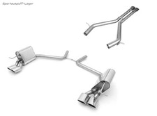 Fox Racinganlage für Mercedes E-Klasse W211 E500 Limousine je 2x106x71mm oval