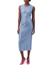 Carolina Herrera Embellished Crewneck Midi Dress Women's