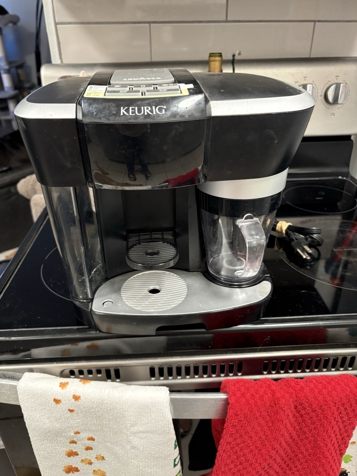 Keurig Rivo 500 Capsule Coffee Machine Black Silver Cappuccino Latte Espresso