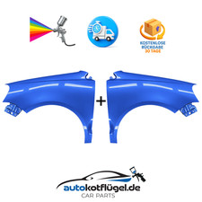 Kotflügel für VW POLO 9N3 LA5F links + rechts 05 - 09 Vorderseite lackiert neu