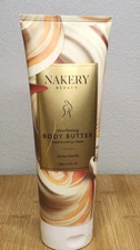 Nakery Beauty Skin Toning Body Butter 10 oz Dulce Vanilla Crepe Smoothing NEW