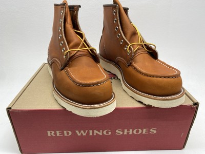 Red Wing Moc Toe Boots (UK 7) Oro Legacy 875 Heritage Leather 6'' Stiefel USA Braun