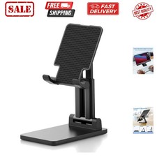 Cell Phone Stand Angle Height Adjustable Phone Holder for Desk, Foldable Phon...