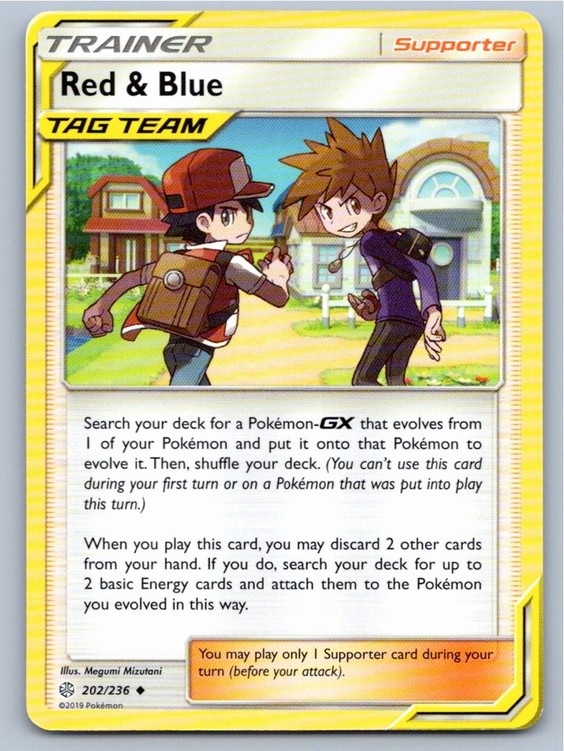 2019 POKEMON RED & BLUE COSMIC ECLIPSE 202/236 UC NM A58294 FREE S&H