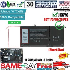   LOT JK6Y6 Battery For Dell Inspiron 5300 5301 5401 5402 5408 5501 5502 40Wh US