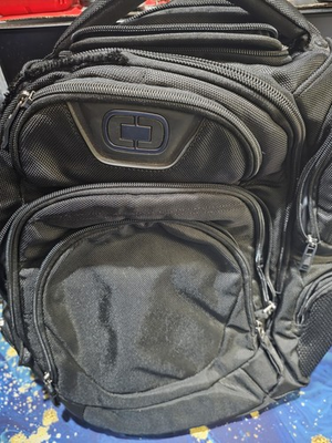#ad OGIO 411067 back backpack black has rip OBO $59.99